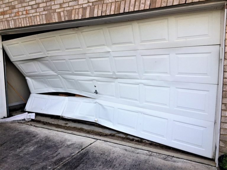 Bent Garage Door Panels Open Sesame